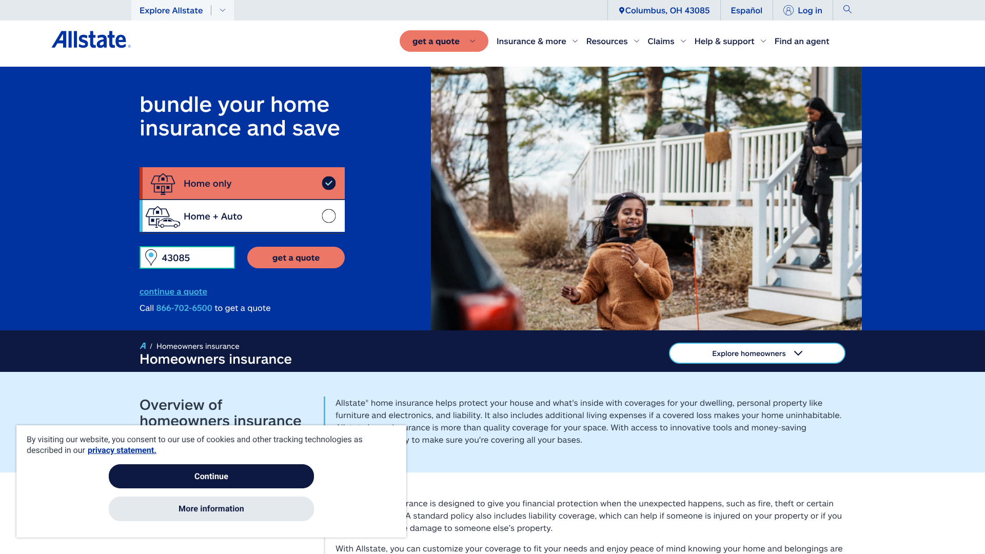 allstate home insurance quote