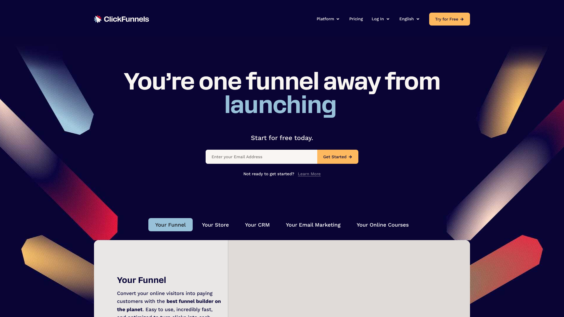 lead capture landing page template