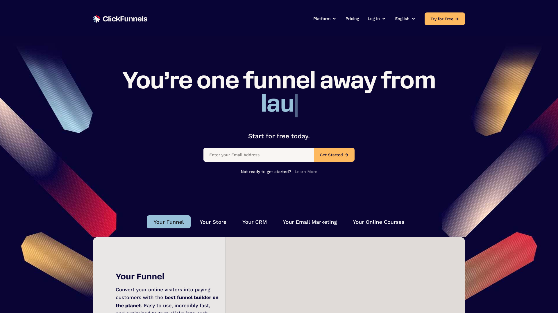 lead capture landing page template