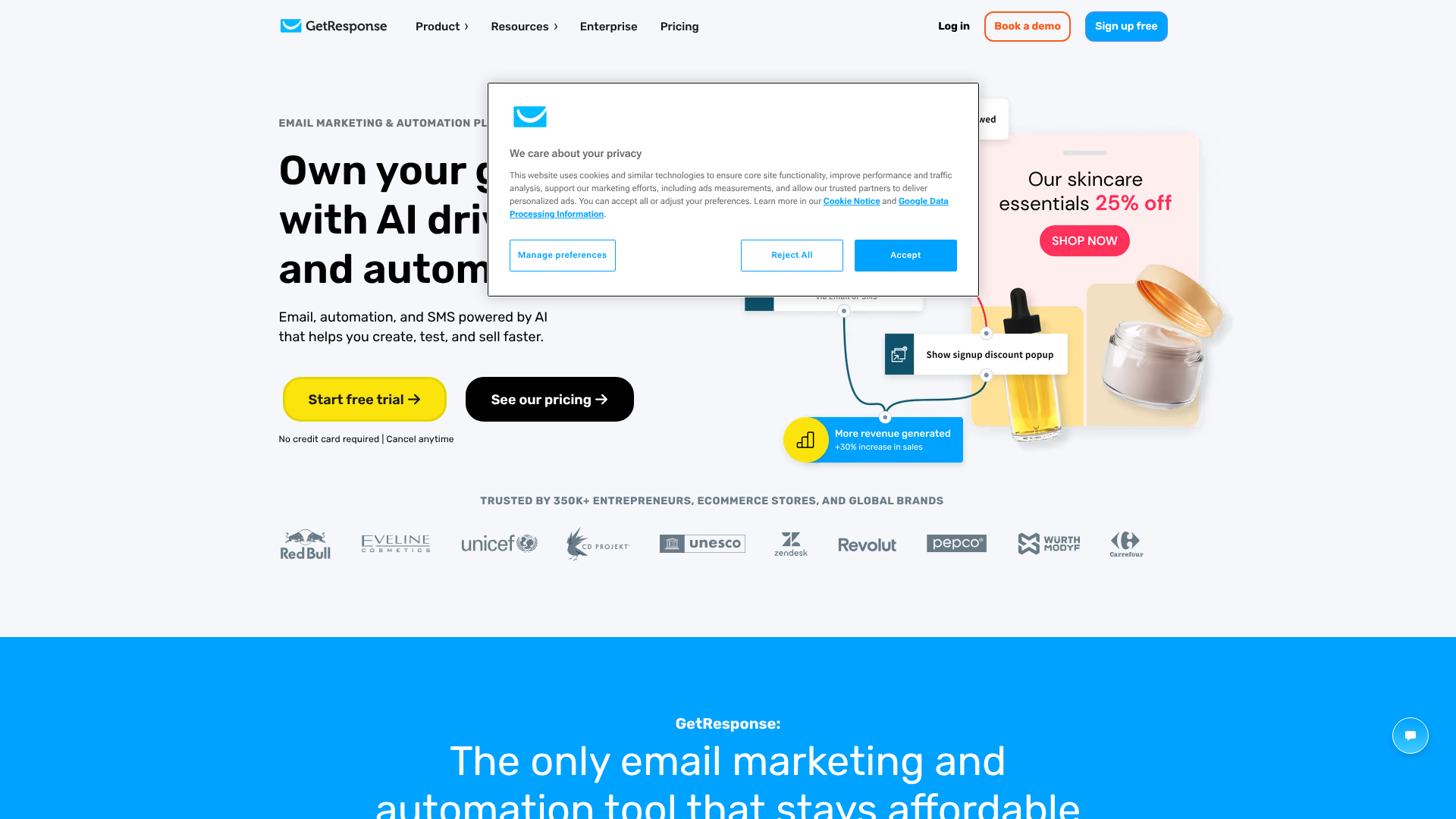 lead capture landing page template