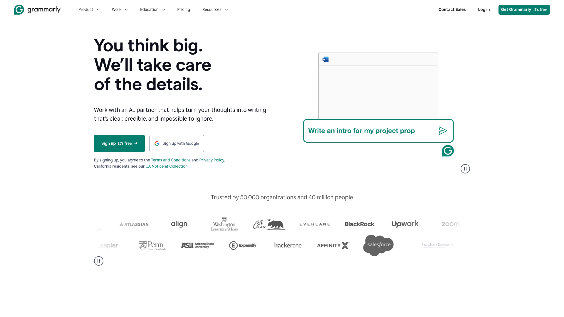 grammarly ai writing assistant