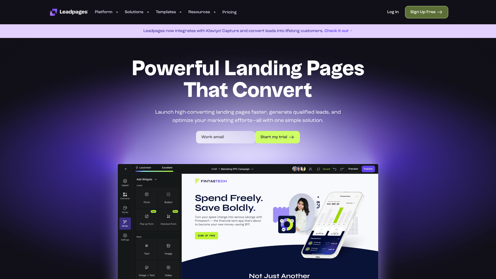 which attribute describes a good landing page experience