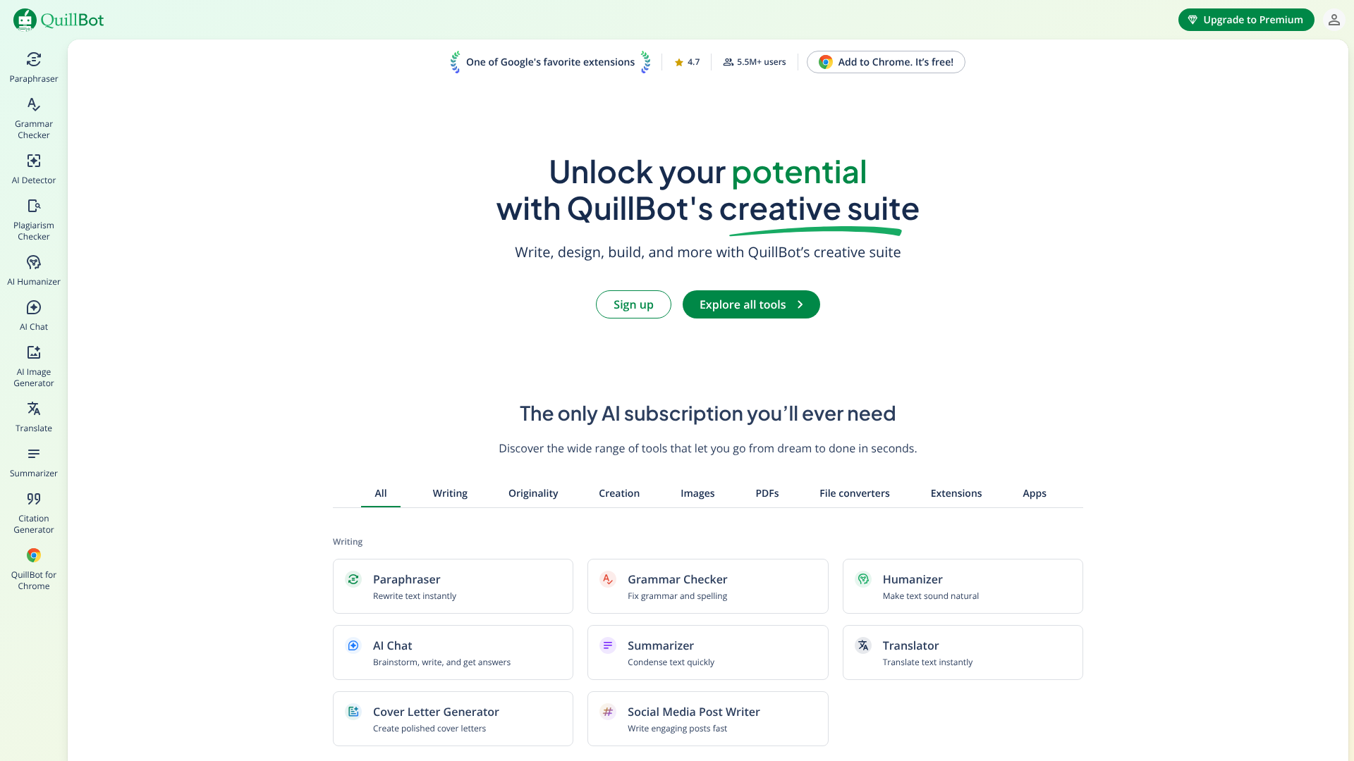 free ai writing generator