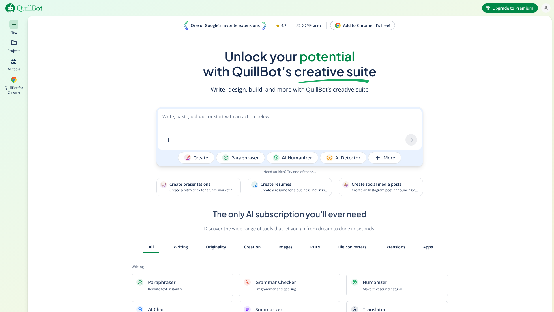 free ai writing generator