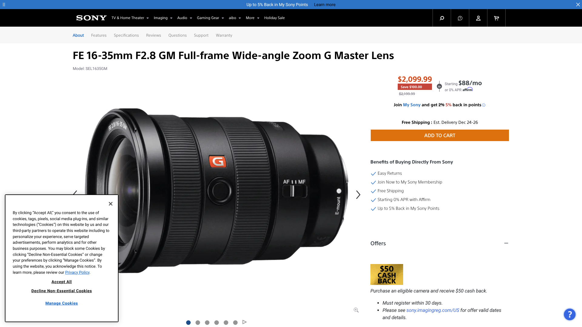 camera lenses for sony