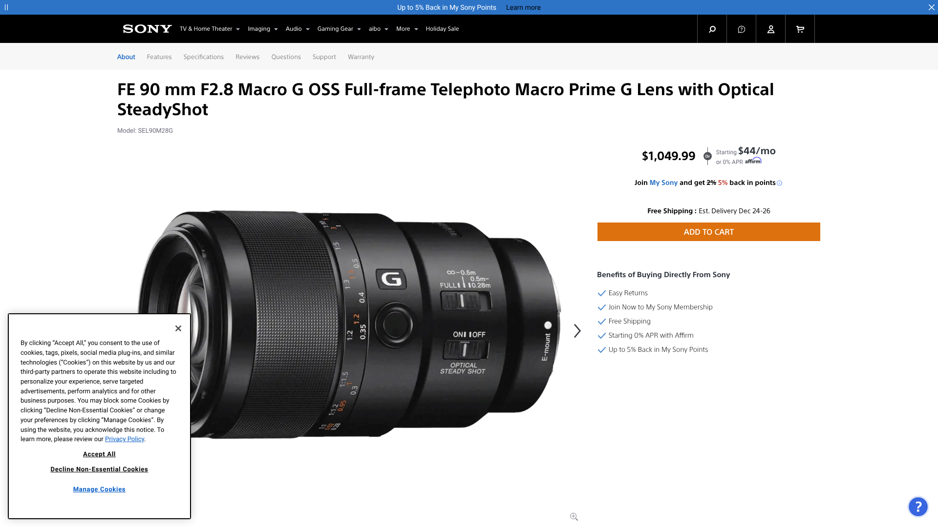 camera lenses for sony