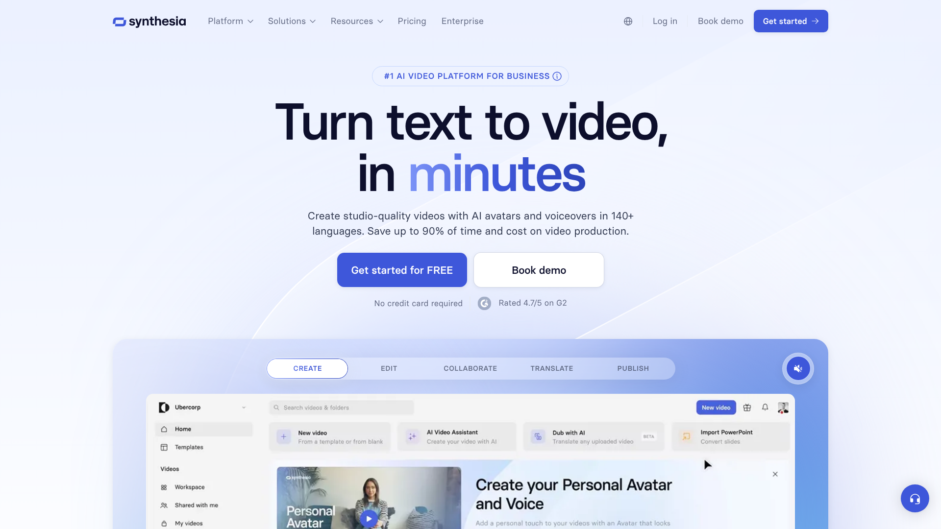 synthesia ai video maker