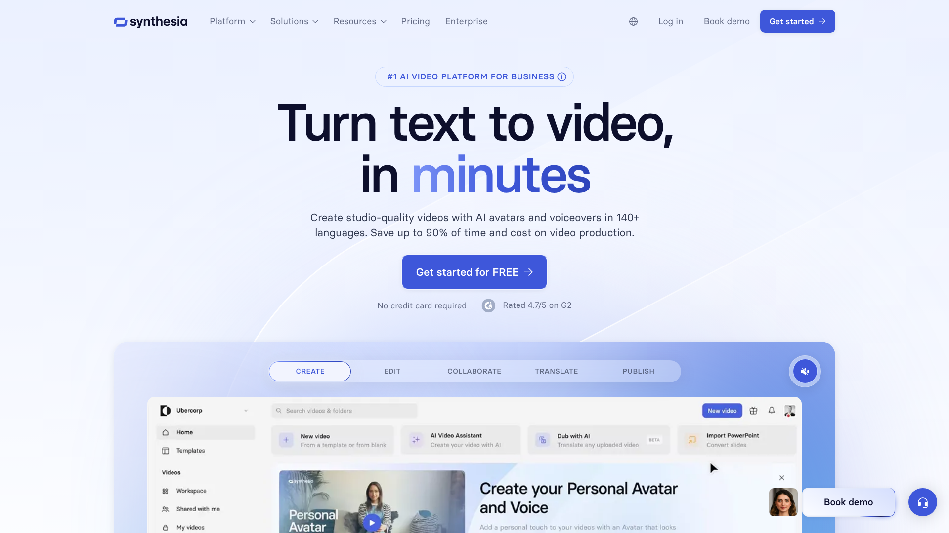 synthesia ai video generator