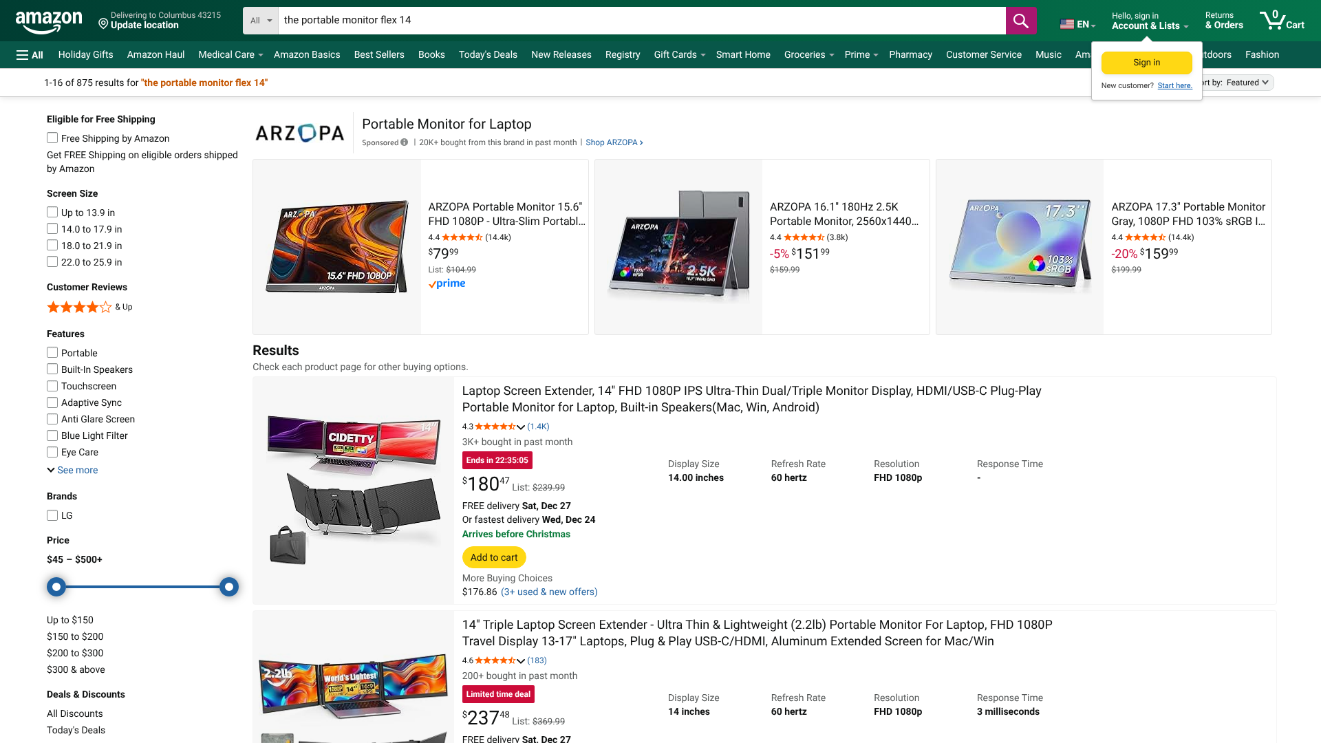 best monitor for dual monitor setup