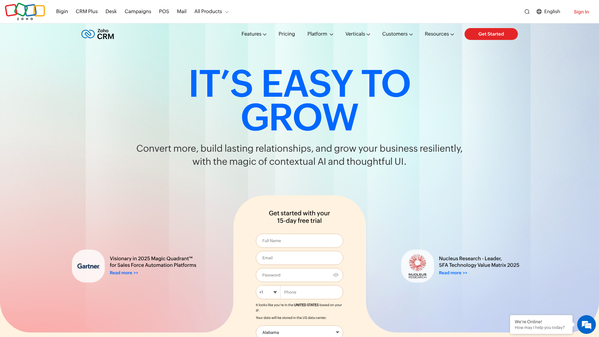 cloud based crm software