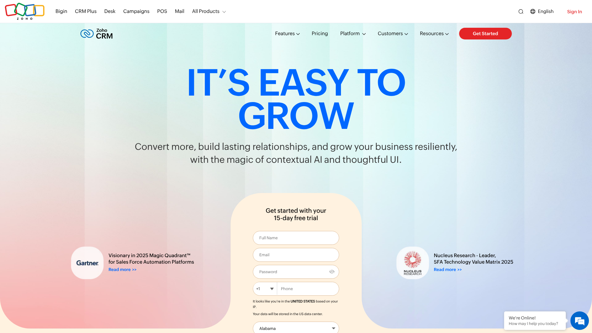 zoho crm vs hubspot crm
